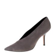 Pre-owned Leather heels Celine Vintage , Gray , Dames