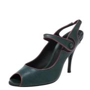 Pre-owned Leather heels Dolce & Gabbana Pre-owned , Green , Dames