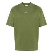 Olijfgroen Slogan T-Shirt Drole de Monsieur , Green , Heren