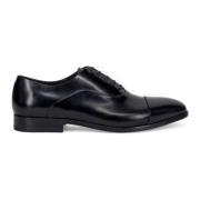 Handgemaakte Italiaanse Oxford Schoenen Fabi , Black , Heren