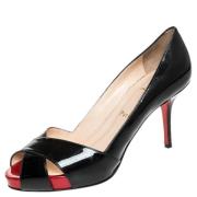Pre-owned Leather heels Christian Louboutin Pre-owned , Black , Dames