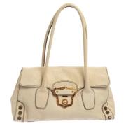 Pre-owned Leather handbags Miu Miu Pre-owned , White , Dames