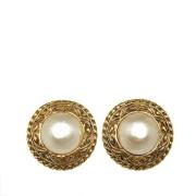 Pre-owned Pearl chanel-jewelry Chanel Vintage , Yellow , Dames