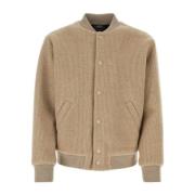 Cappuccino Wolblend Cardigan A.p.c. , Beige , Heren