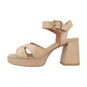 High Heel Sandals Geox , Brown , Dames