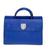 Pre-owned Leather totes Dior Vintage , Blue , Dames