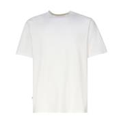 Witte Katoenen T-shirt met Halslijn Autry , White , Heren