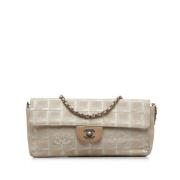 Pre-owned Canvas shoulder-bags Chanel Vintage , Beige , Dames