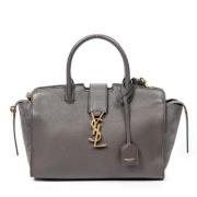Pre-owned Leather shoulder-bags Yves Saint Laurent Vintage , Gray , Da...