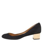 Pre-owned Suede heels Gucci Vintage , Black , Dames