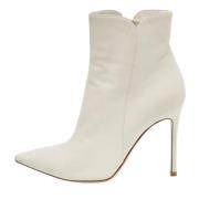 Pre-owned Leather boots Gianvito Rossi Pre-owned , White , Dames