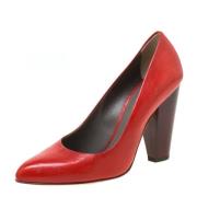 Pre-owned Leather heels Dolce & Gabbana Pre-owned , Red , Unisex
