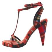 Pre-owned Canvas sandals Burberry Vintage , Red , Dames