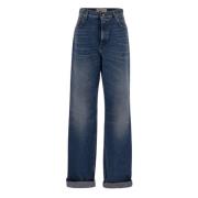 Kim Jeans - Katoenen Denim Golden Goose , Blue , Heren