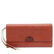 Pre-owned Leather wallets Chloé Pre-owned , Brown , Dames