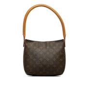 Pre-owned Canvas handbags Louis Vuitton Vintage , Brown , Dames