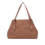 Pre-owned Leather shoulder-bags Bottega Veneta Vintage , Brown , Dames