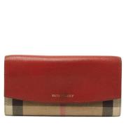 Pre-owned Leather wallets Burberry Vintage , Brown , Dames