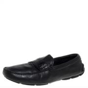 Pre-owned Leather flats Prada Vintage , Black , Dames