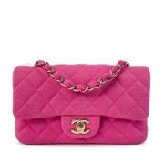 Pre-owned Cotton shoulder-bags Chanel Vintage , Pink , Dames