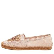 Pre-owned Lace flats Dolce & Gabbana Pre-owned , Pink , Dames