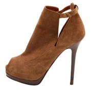 Pre-owned Suede boots Fendi Vintage , Brown , Dames