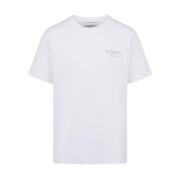 T-shirt met geborduurd logo Iceberg , White , Heren