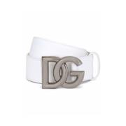 Stijlvolle Riem voor Mannen Dolce & Gabbana , White , Heren