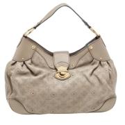 Pre-owned Leather handbags Louis Vuitton Vintage , Gray , Dames