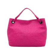 Pre-owned Leather handbags Bottega Veneta Vintage , Pink , Dames