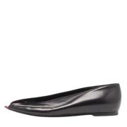 Pre-owned Leather flats Balenciaga Vintage , Black , Dames