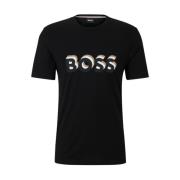 Katoenen T-Shirt Boss , Black , Heren