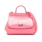 Roze Leren Crossbody Tas voor Kinderen Dolce & Gabbana , Pink , Dames