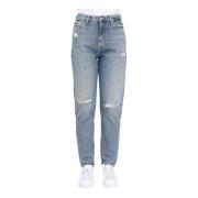 Vintage-geïnspireerde Medium Blauwe Gescheurde Dames Jeans Calvin Klei...