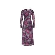 Midi jurk met geplooide mouwen Fabienne Chapot , Purple , Dames