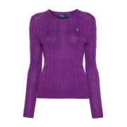 Paarse Sweaters met Handtekening Pony Polo Ralph Lauren , Purple , Dam...