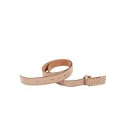 Rode Leren Riem - Italiaans Ontwerp Tod's , Beige , Dames