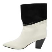 Pre-owned Leather boots Jimmy Choo Pre-owned , White , Dames