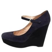 Pre-owned Suede heels Prada Vintage , Purple , Dames