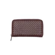 Pre-owned Leather wallets Bottega Veneta Vintage , Brown , Dames