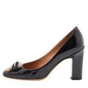 Pre-owned Leather heels Salvatore Ferragamo Pre-owned , Black , Dames