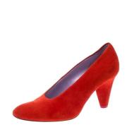 Pre-owned Suede heels Celine Vintage , Red , Dames