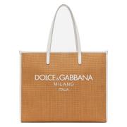 Rafia Winkeltas Dolce & Gabbana , Brown , Dames
