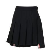 Blauwe Geplooide Rok voor Schooluniform Thom Browne , Blue , Dames