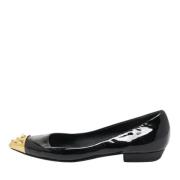 Pre-owned Leather flats Giuseppe Zanotti Pre-owned , Black , Dames