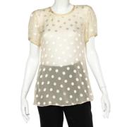 Pre-owned Silk tops Armani Pre-owned , Yellow , Dames