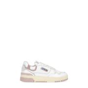 Witte Leren Sneakers met Contrasterende Details Autry , White , Dames