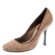 Pre-owned Fabric heels Missoni Pre-owned , Beige , Dames