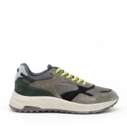 Groene Suède en Stoffen Sneakers Hogan , Green , Heren