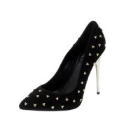 Pre-owned Suede heels Alexander McQueen Pre-owned , Black , Dames